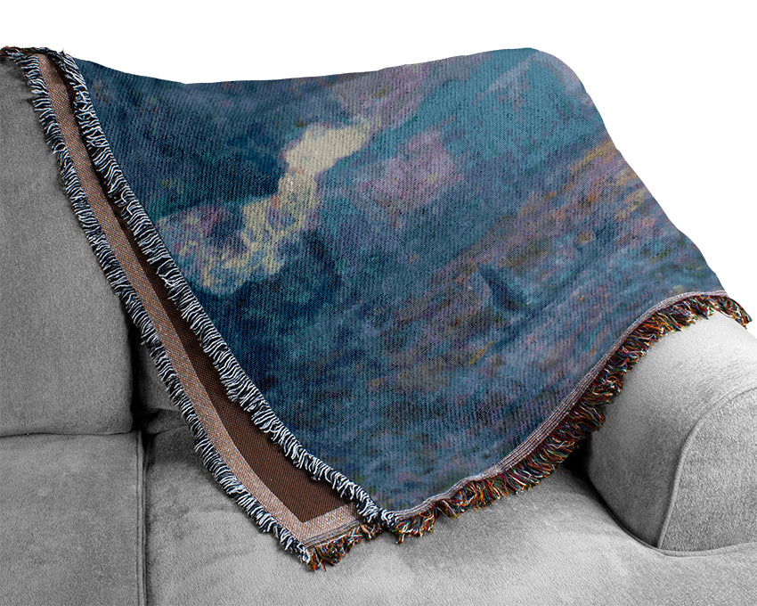 Monet Charing Cross Bridge Woven Blanket