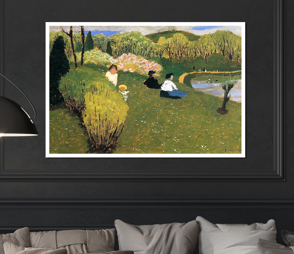 Felix Vallotton Children At A Pond Print Poster Wall Art