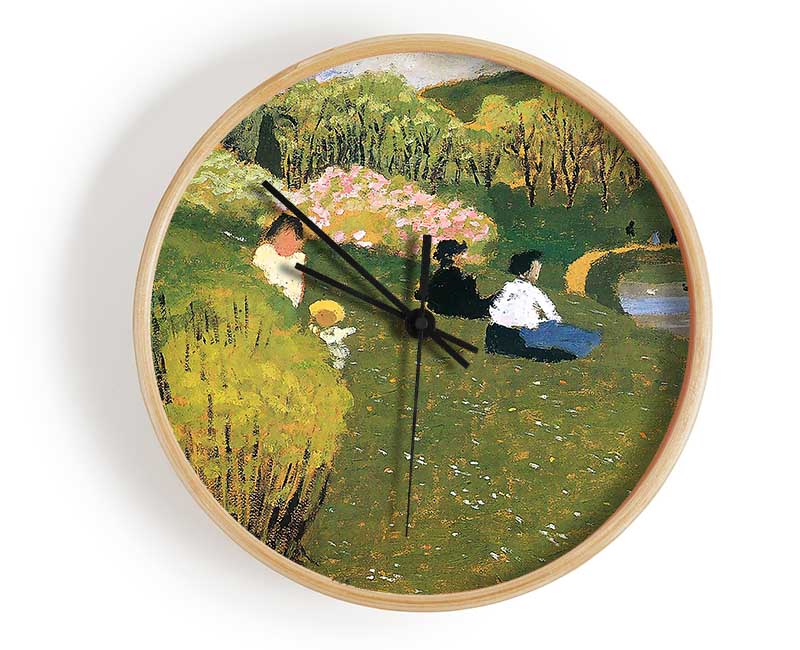 Felix Vallotton Children At A Pond Clock - Wallart-Direct UK