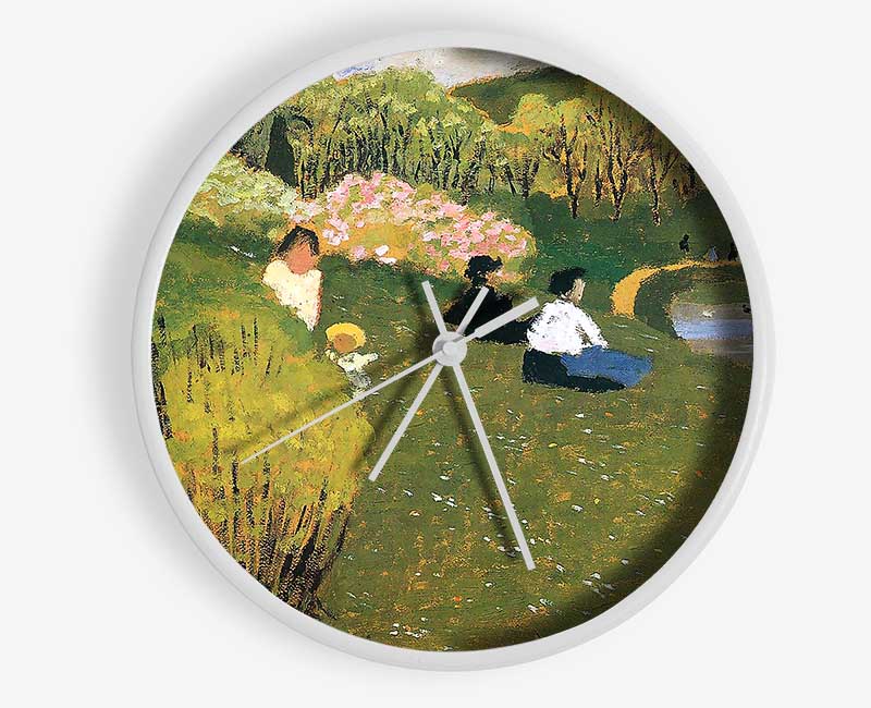 Felix Vallotton Children At A Pond Clock - Wallart-Direct UK