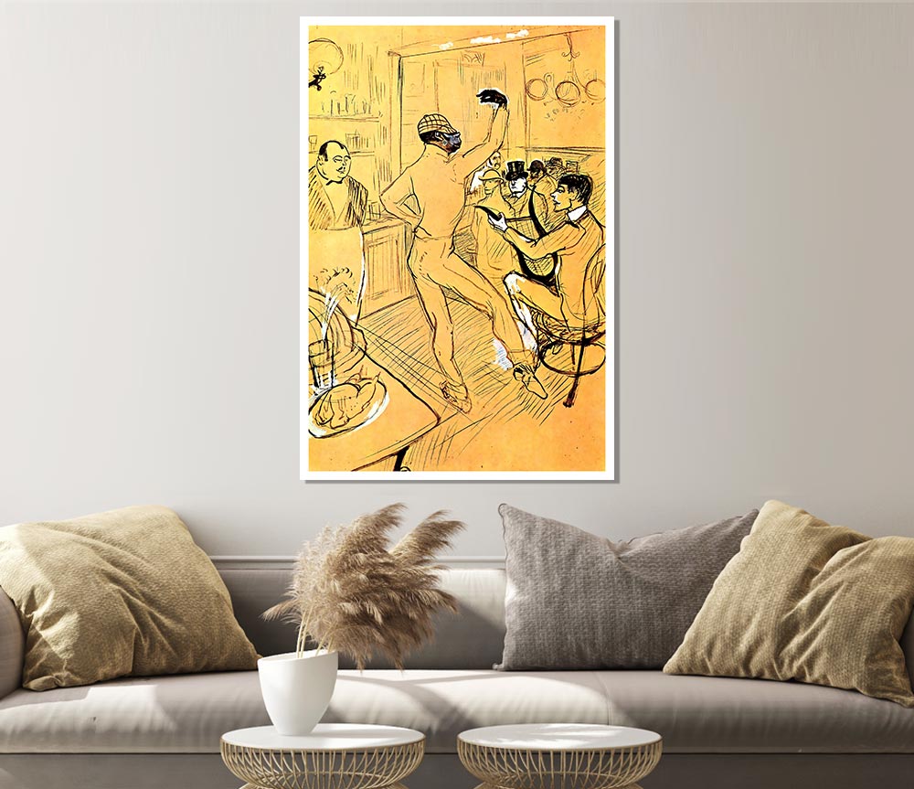 Toulouse Lautrec Chocolat Dance Print Poster Wall Art