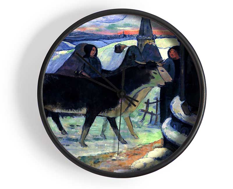 Gauguin Christmas Clock - Wallart-Direct UK