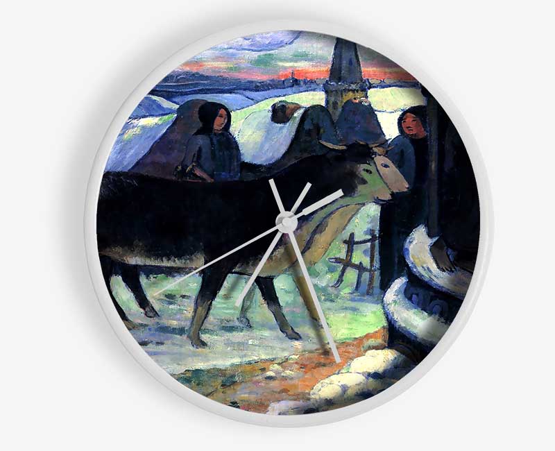 Gauguin Christmas Clock - Wallart-Direct UK