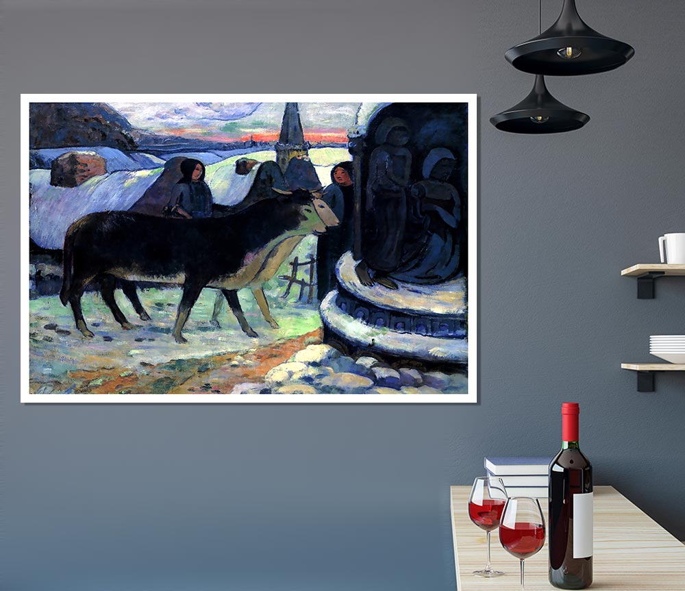 Gauguin Christmas Print Poster Wall Art