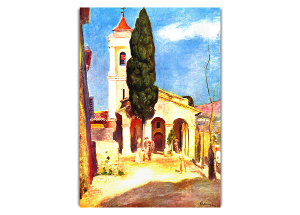 Church In Cagnes By Renoir