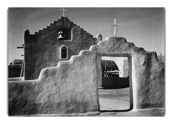 Church In Taos Pueblo New Mexico 2 By Ansel Adams