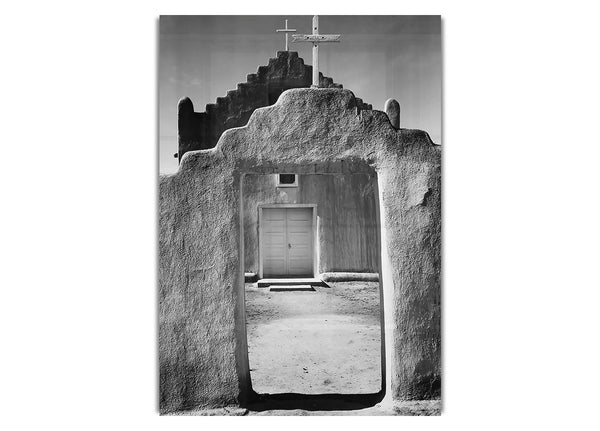 Church Intaos Pueblo New Mexico By Ansel Adams