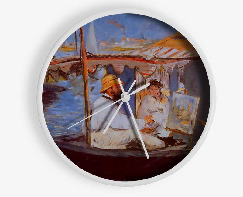 Claude Monet By Manet Clock - Wallart-Direct UK