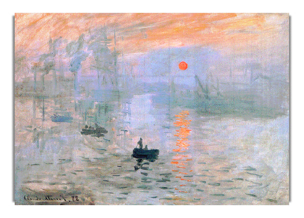 Claude Monet Sunrise Art Cla