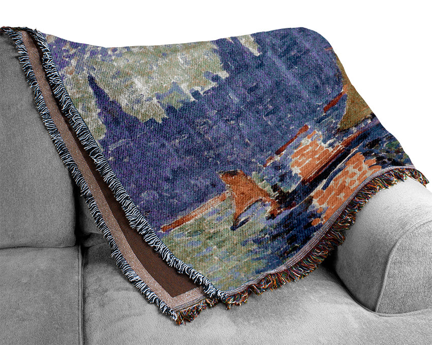 Claude Monet Thames Woven Blanket