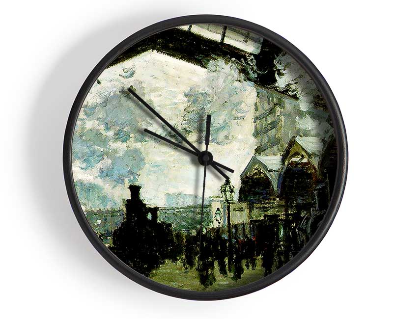 Claude Monet The Saint-Lazare Station Clock - Wallart-Direct UK