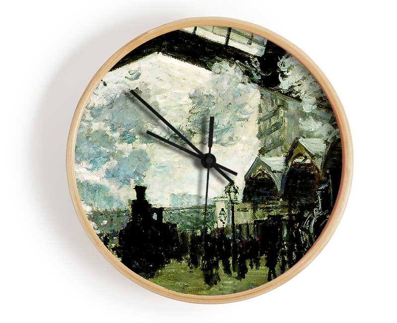 Claude Monet The Saint-Lazare Station Clock - Wallart-Direct UK