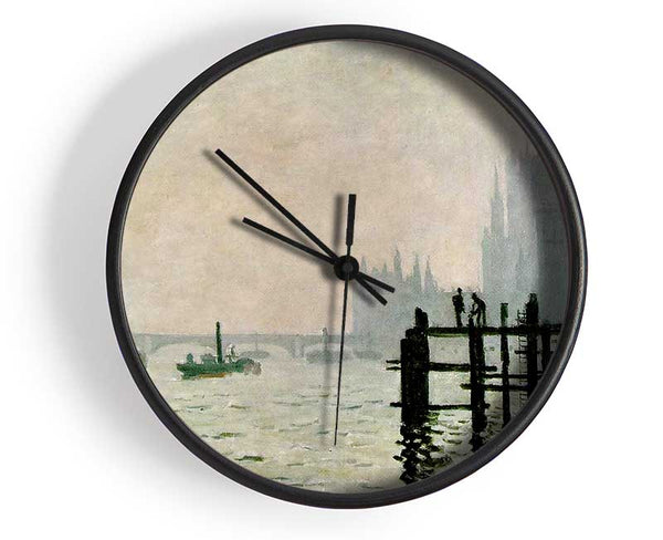 Claude Monet The Thames And The Houses Of Parliament Clock - Wallart-Direct UK