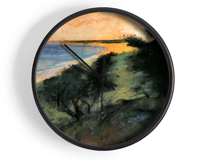 Lesser Ury Coast Of Rugen Clock - Wallart-Direct UK