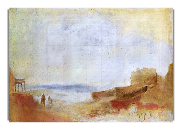 Coastal Scene With Buildings By Joseph Mallord Turner