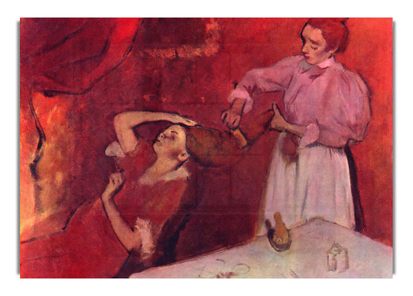 Combing Hair By Degas