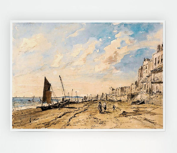 Constable Brighton Beach Print Poster Wall Art