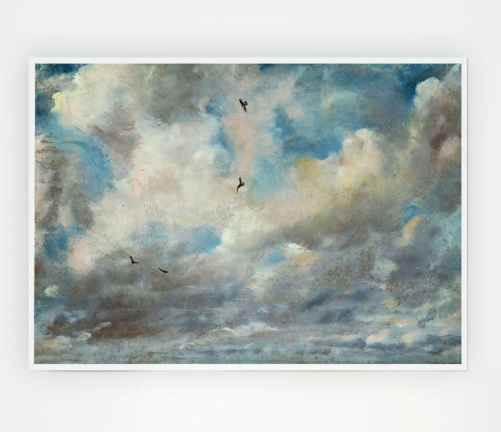 Constable Cloud Study Print Poster Wall Art