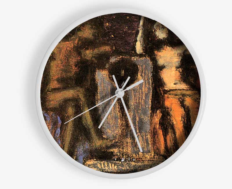 Franz Von Stuck Couple At Fountain Clock - Wallart-Direct UK