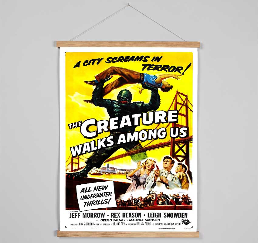 Creature Walks Among Us Poster 1 Hanging Poster - Wallart-Direct UK