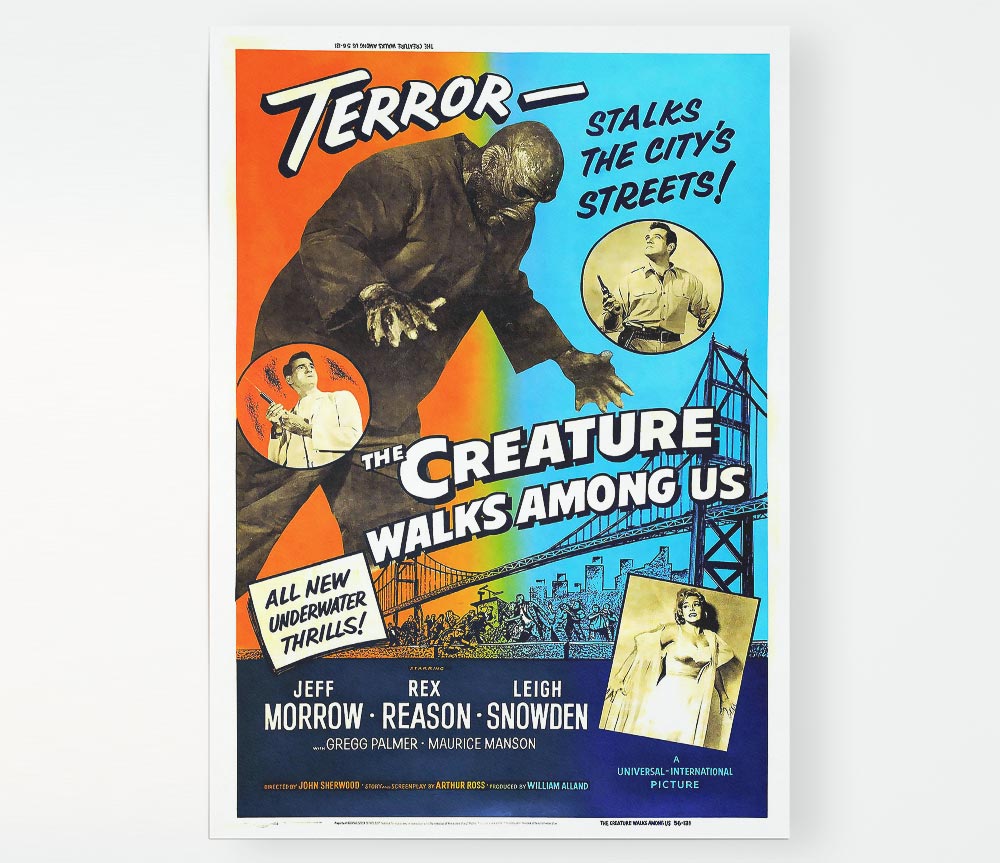 Creature Walks Among Us Poster 2 Print Poster Wall Art