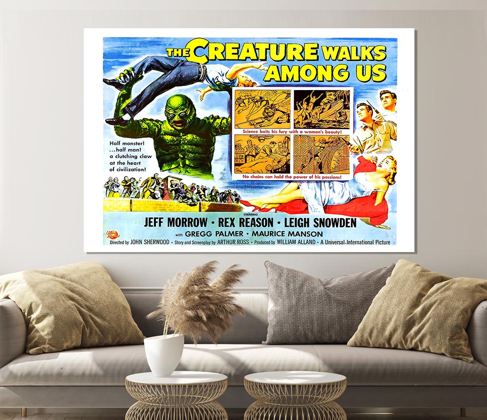 Creature Walks Among Us Poster 4 Print Poster Wall Art