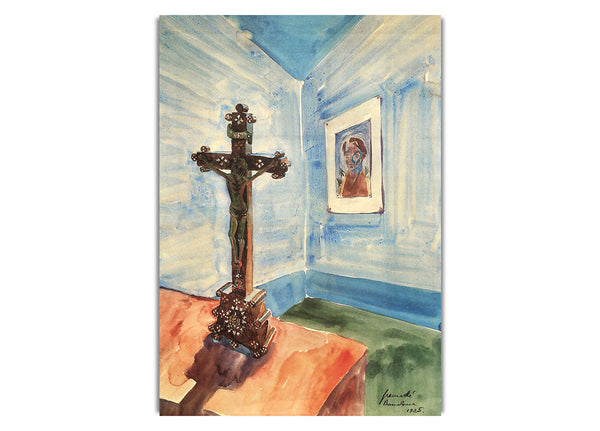 Crucifix In The Room By Walter Gramatte