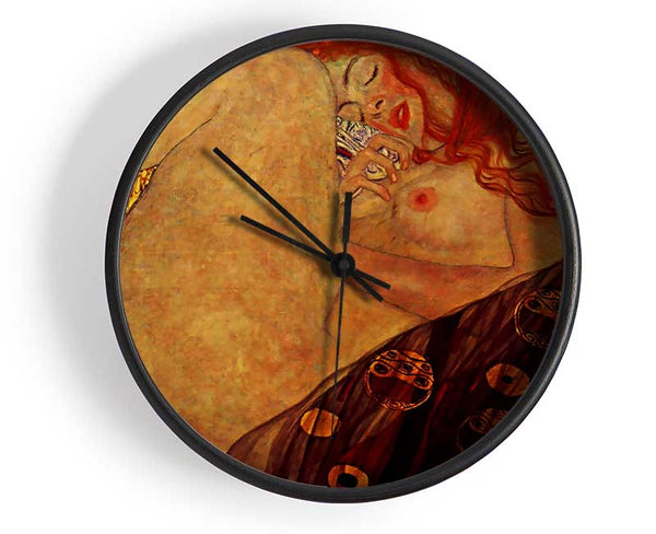 Klimt Danae Clock - Wallart-Direct UK