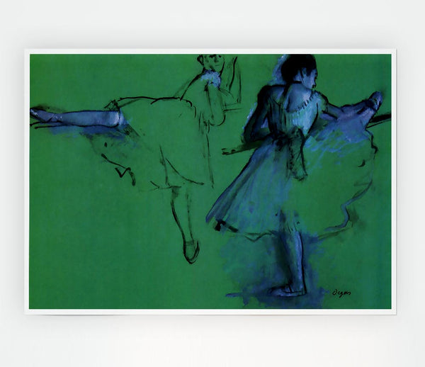 Degas Dancers At The Bar 2 Print Poster Wall Art