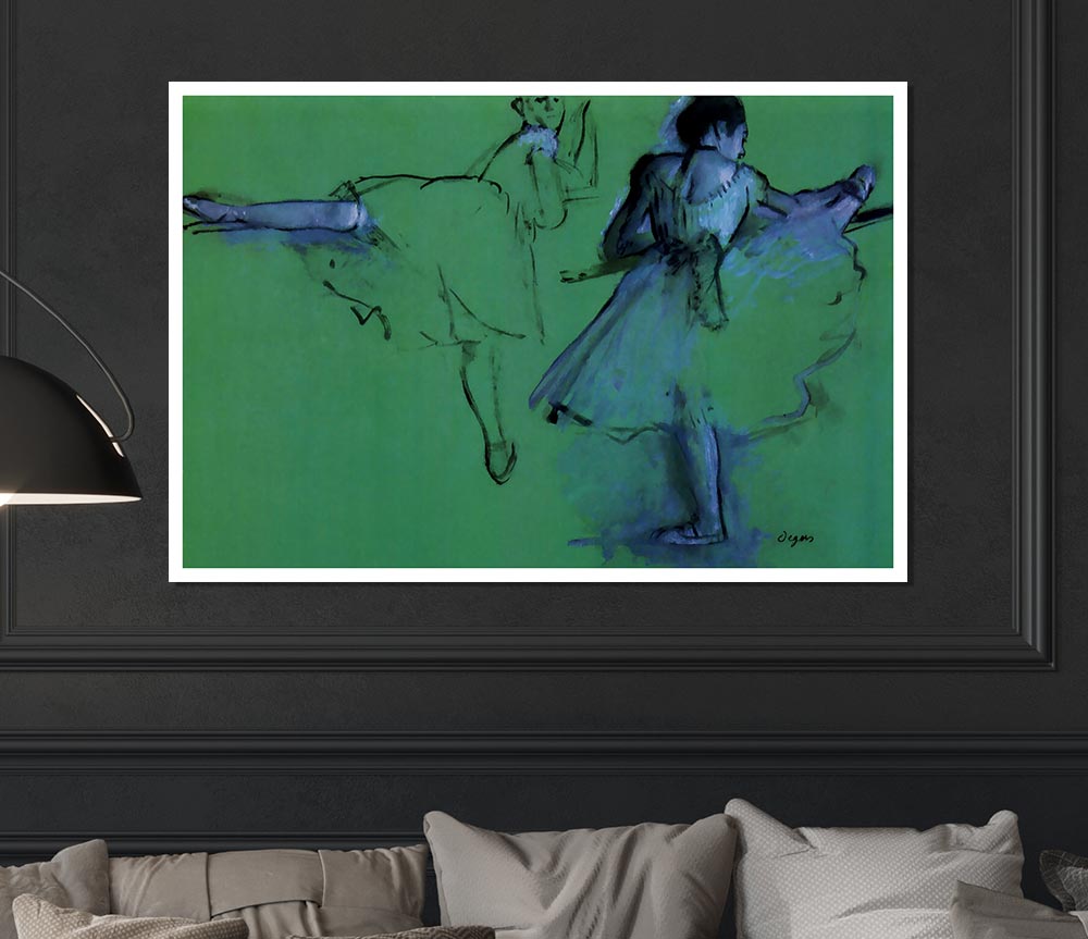 Degas Dancers At The Bar 2 Print Poster Wall Art