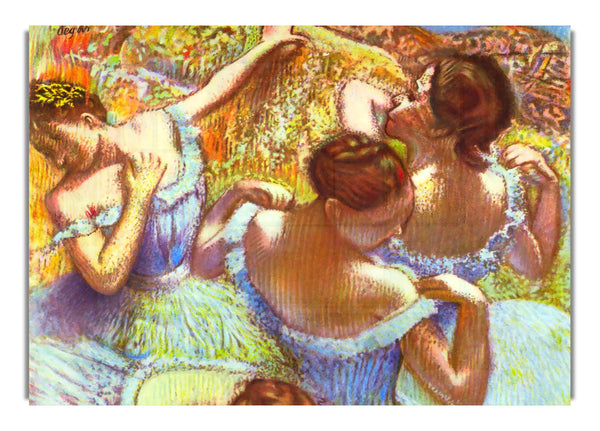 Dancers In Blue By Degas