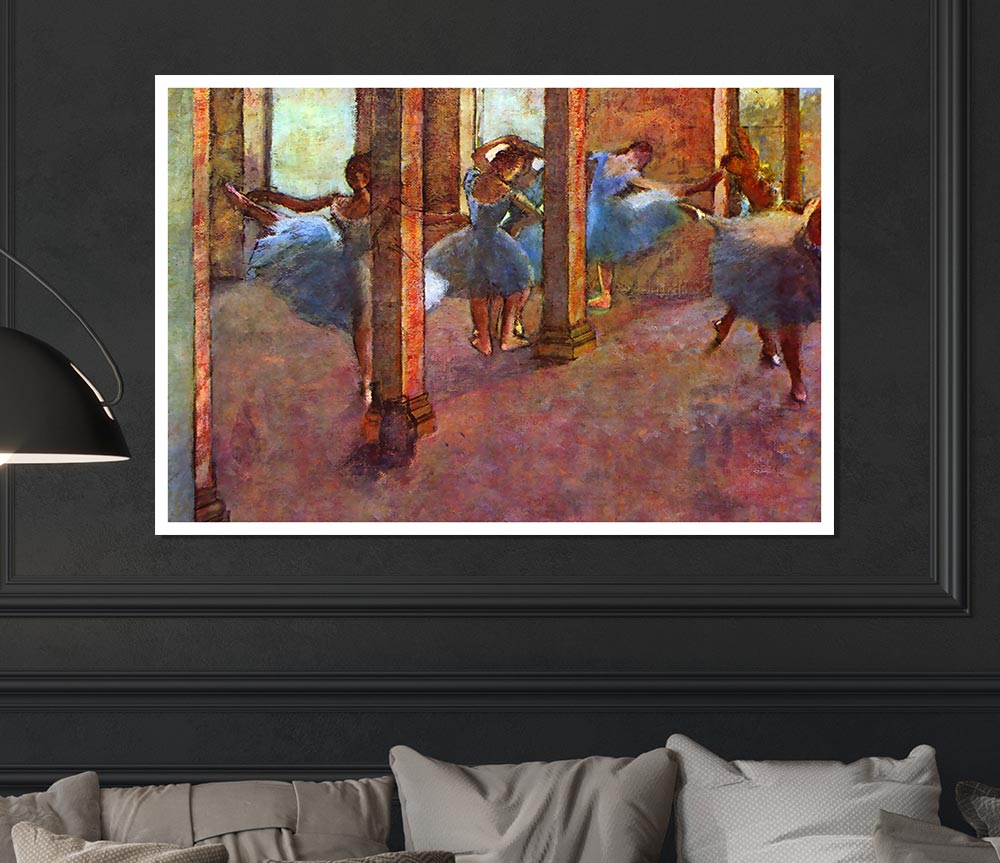 Degas Dancers In The Foyer Print Poster Wall Art