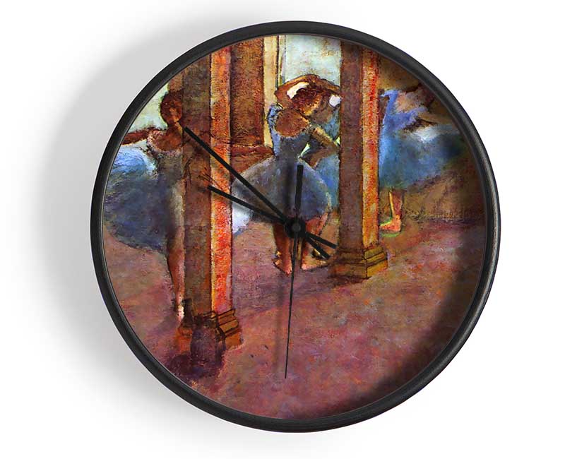 Degas Dancers In The Foyer Clock - Wallart-Direct UK