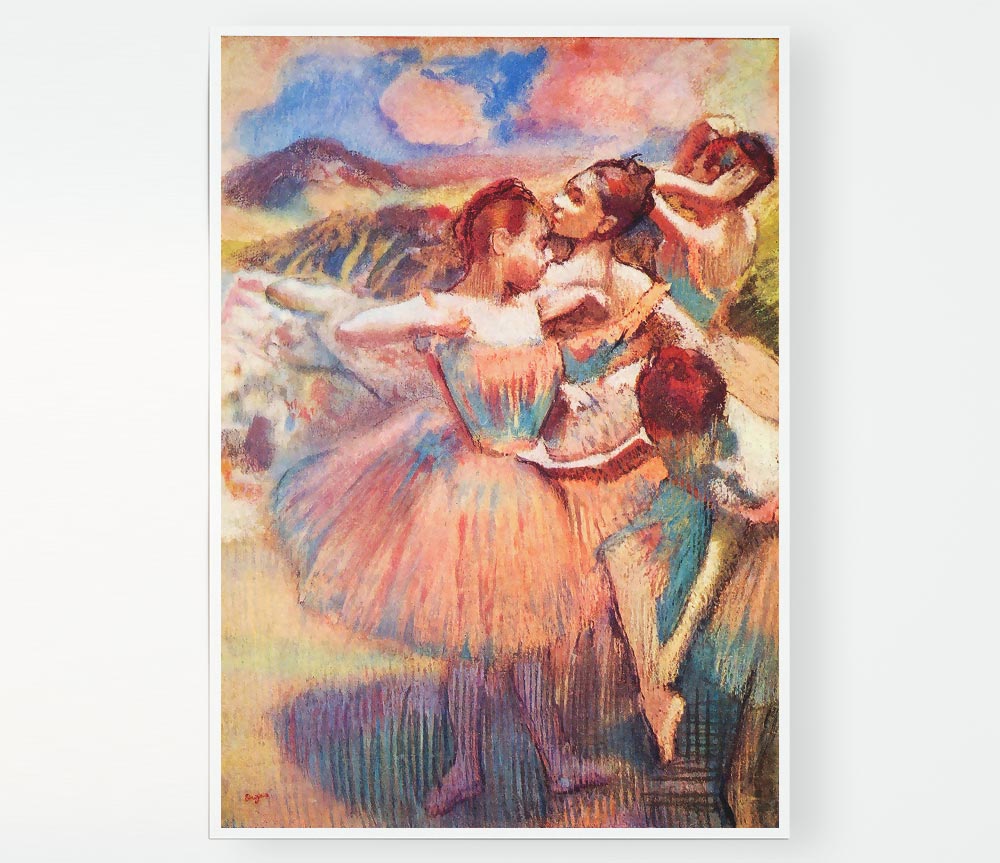 Degas Dancers In The Landscape Print Poster Wall Art