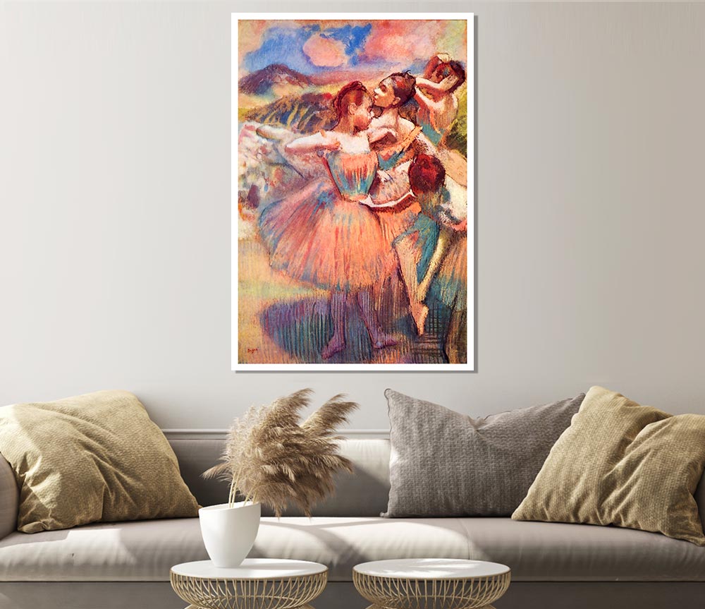 Degas Dancers In The Landscape Print Poster Wall Art