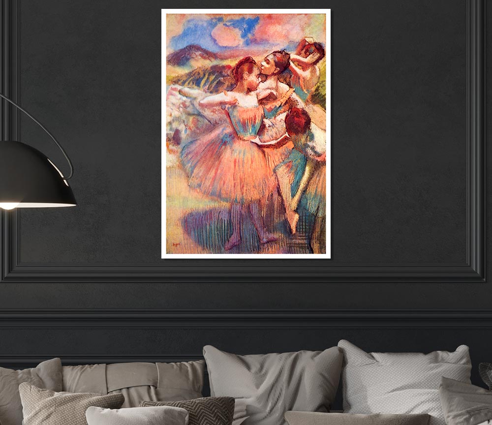 Degas Dancers In The Landscape Print Poster Wall Art