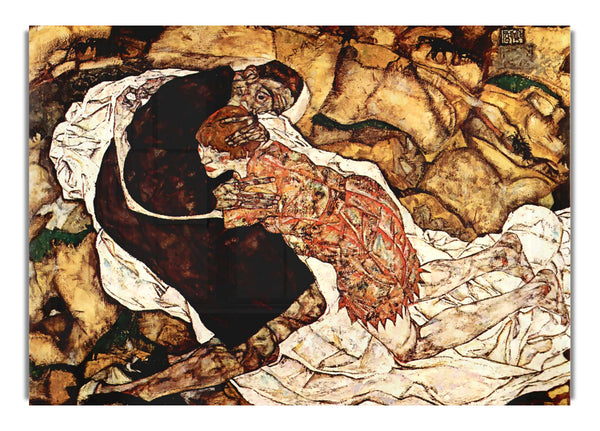 Death And The Woman By Schiele