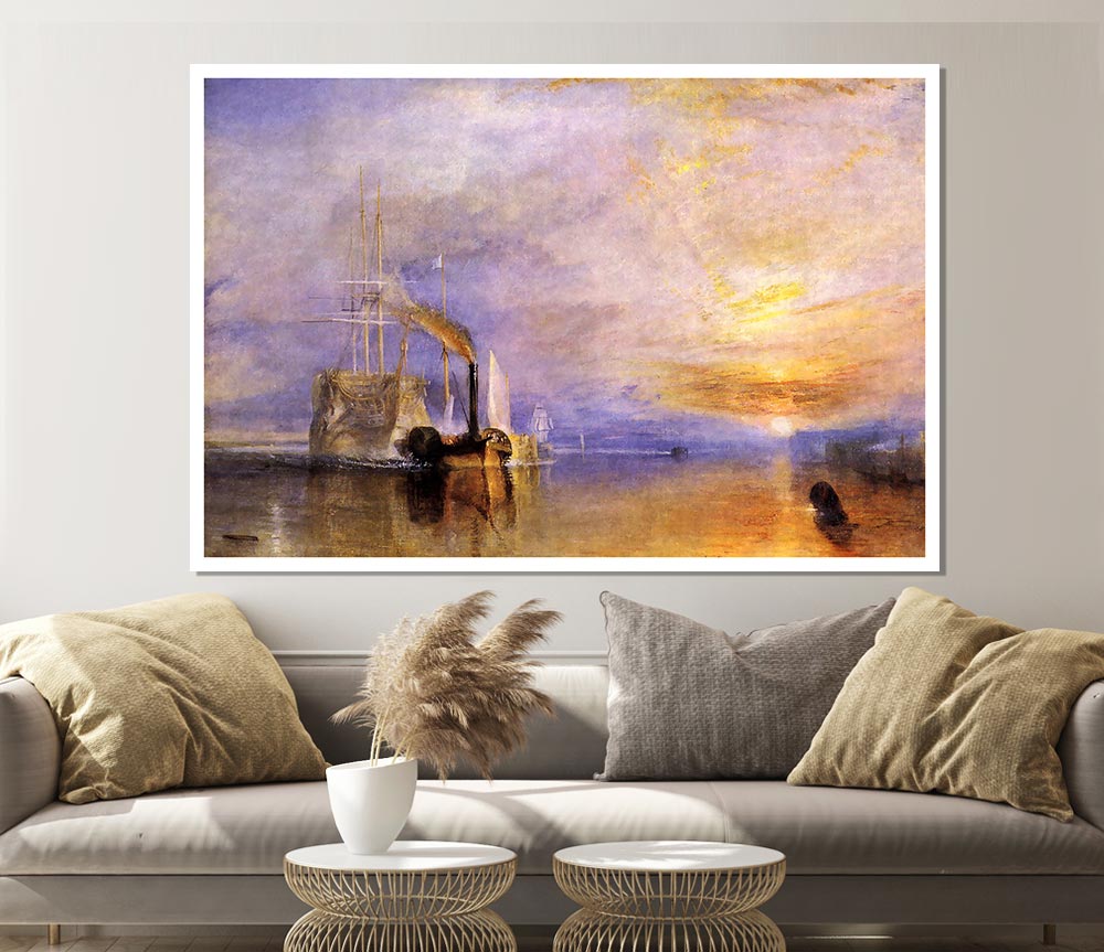 Joseph Mallord Turner Deception Print Poster Wall Art