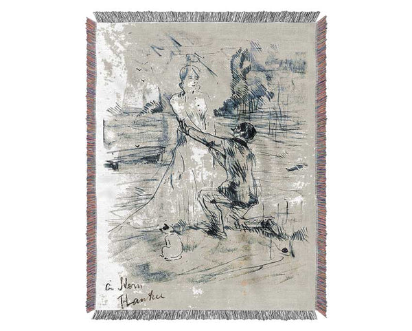 Toulouse Lautrec Declaration Woven Blanket