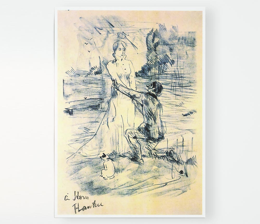 Toulouse Lautrec Declaration Print Poster Wall Art