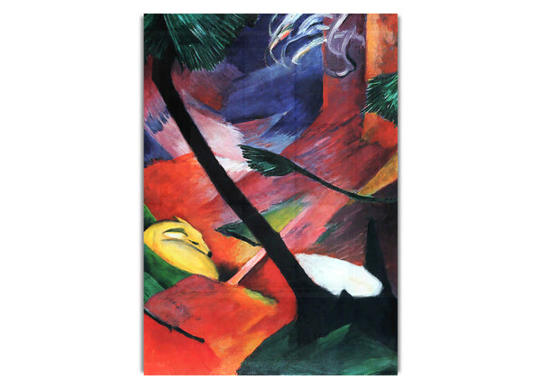 Deer In The Forest Ii By Franz Marc