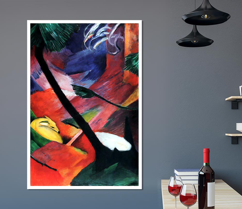 Franz Marc Deer In The Forest 2 Print Poster Wall Art