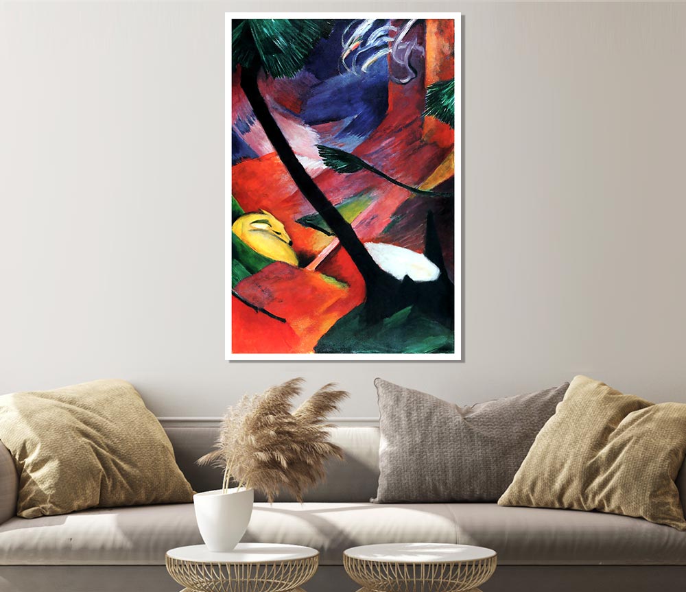 Franz Marc Deer In The Forest 2 Print Poster Wall Art