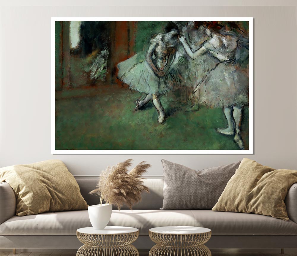 Degas A Group Of Dancers Print Poster Wall Art