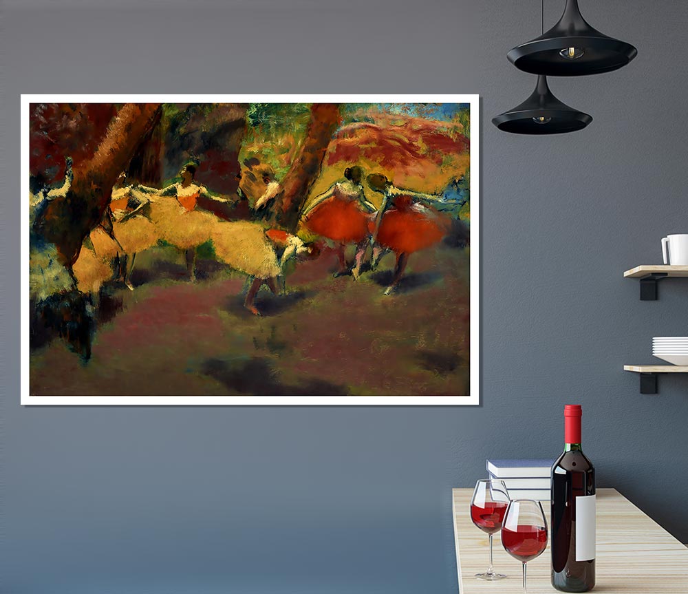 Degas Before The Performance Print Poster Wall Art