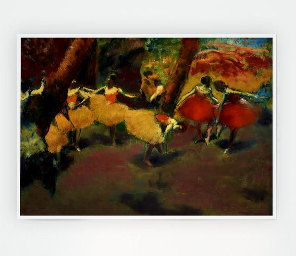 Degas Before The Performance Print Poster Wall Art