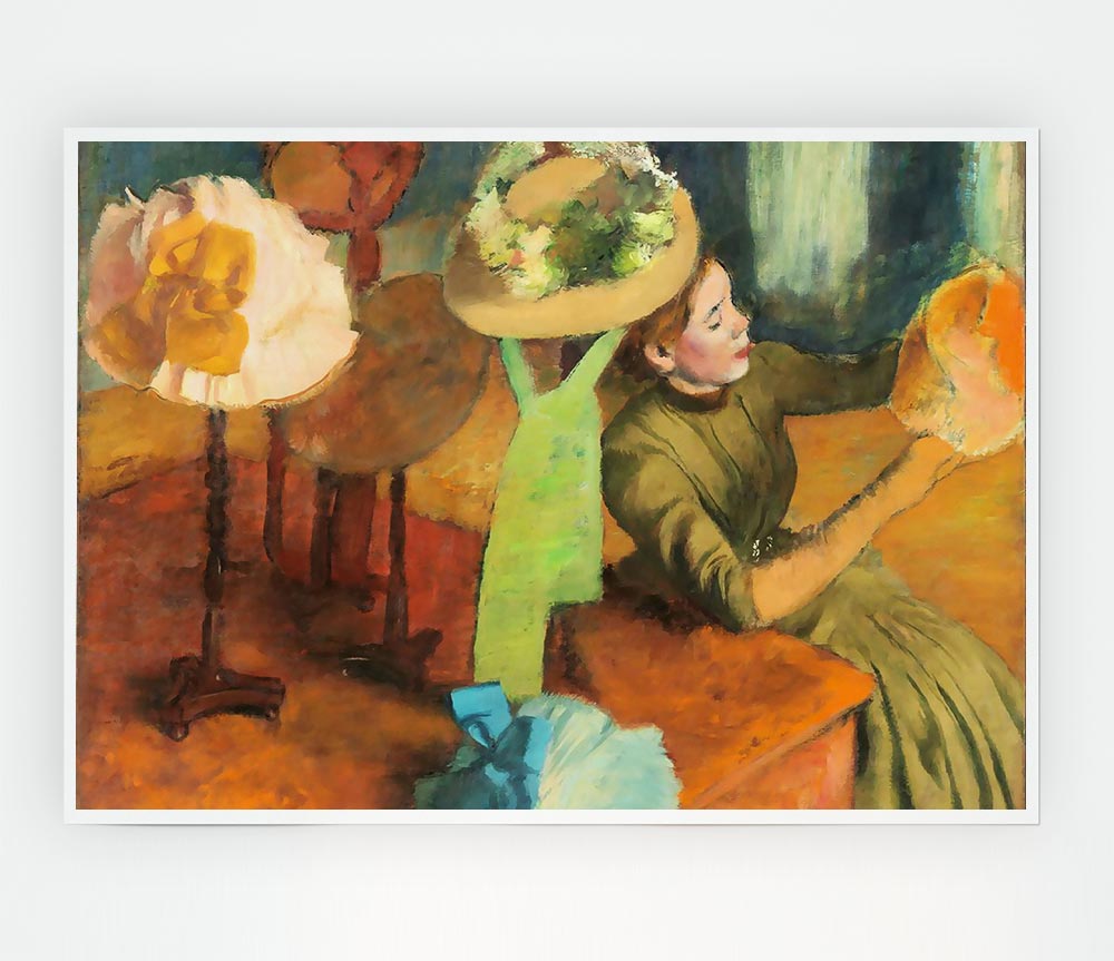 Degas The Millinery Shop Print Poster Wall Art