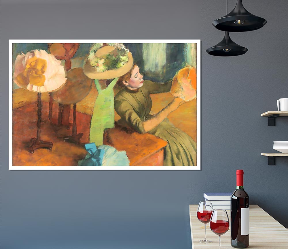 Degas The Millinery Shop Print Poster Wall Art