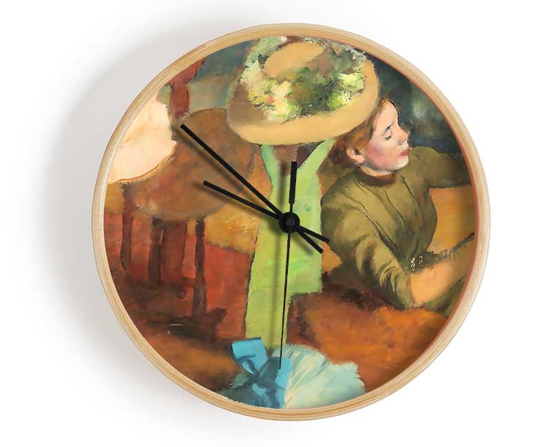 Degas The Millinery Shop Clock - Wallart-Direct UK