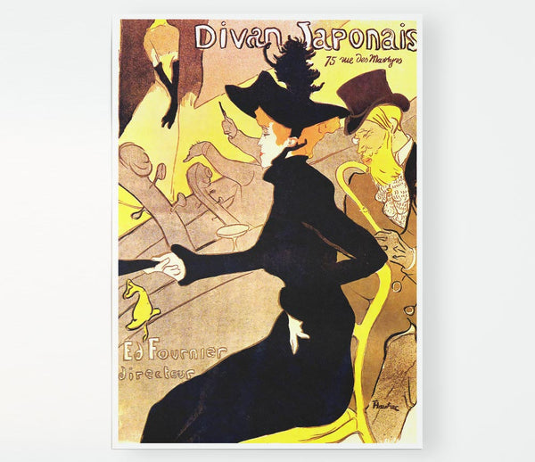 Toulouse Lautrec Diva Japonais Print Poster Wall Art